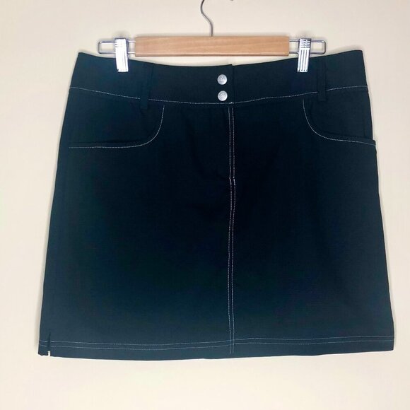 Adidas ClimaCool Golf Skort, Black, Size 10 - Picture 1 of 10